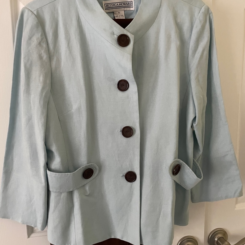Linen jacket and pants